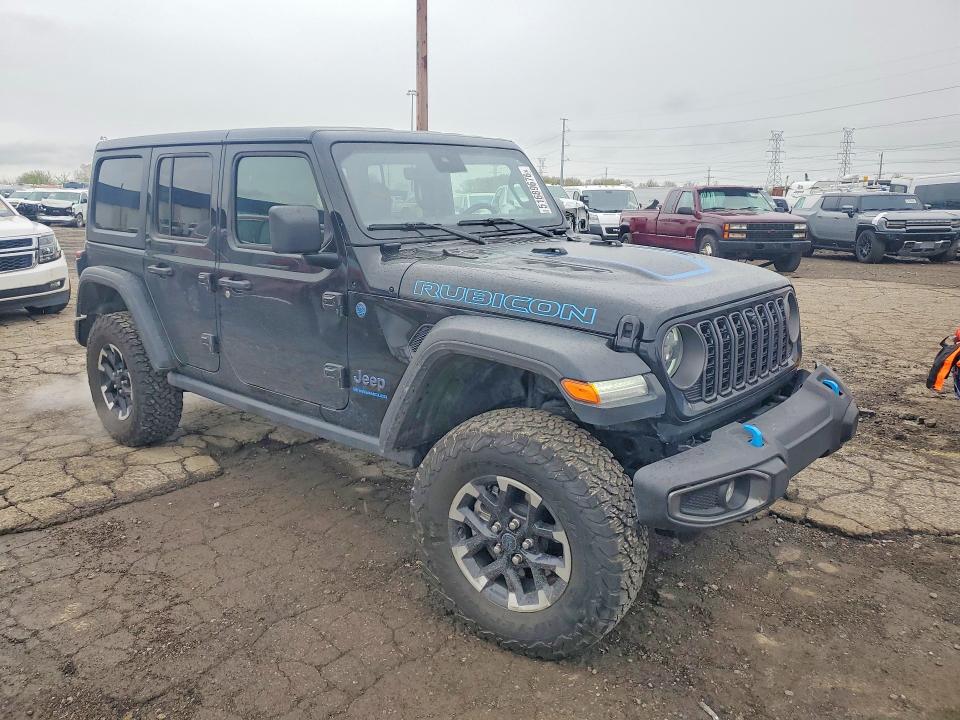 2024 Jeep Wrangler / VIN 1C4RJXR62RW318717 COPART salvage auction — FRONT END, Mi - Certificate Of Title, sold $25,500 on 2026-07-31 (photo 4)