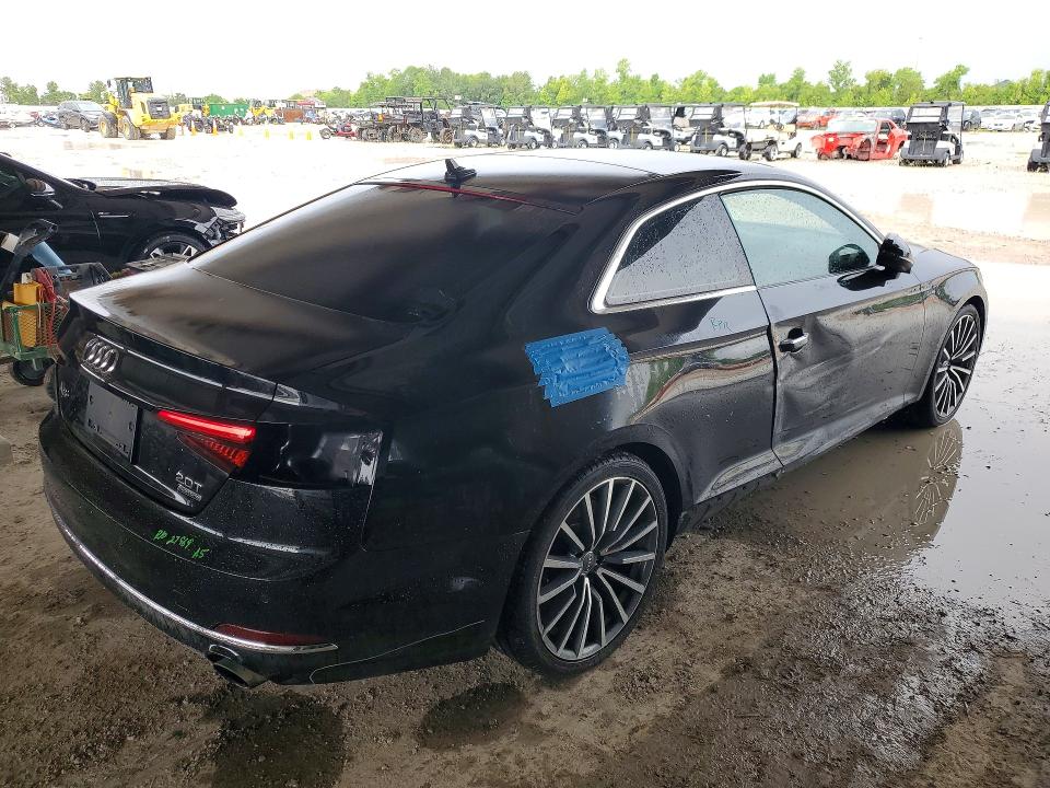 2018 Audi A5 VIN WAURNAF58JA093554 COPART salvage auction — SIDE, Tx - Salvage Vehicle Title, sold $6,000 on 2026-07-17 (photo 3)