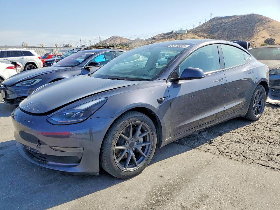 2023 Tesla Model 3 VIN 5YJ3E1EB2PF678193 COPART salvage auction — REAR END, Salvage Title, sold $9,600 on 2026-07-30 (photo 1)