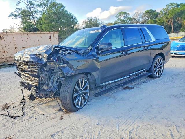 2026 Cadillac Escalade esv VIN 1GYS9MKL8TR130051 COPART salvage auction — Front End, FL - CERT OF TITLE SLVG REBUILDABLE (P), sold $50,500 on 2026-05-06 (photo 1)