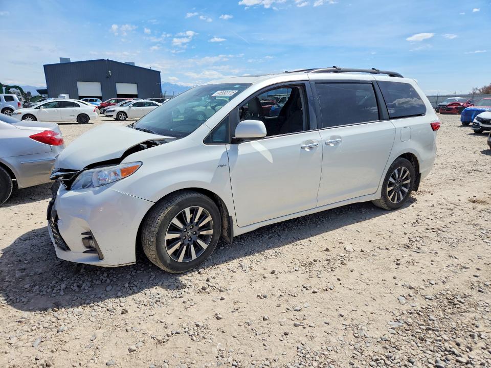 2018 Toyota Sienna VIN 5TDDZ3DC4JS195824 COPART salvage auction — FRONT END, Ut - Salvage Certificate, sold $4,900 on 2026-07-24 (photo 1)