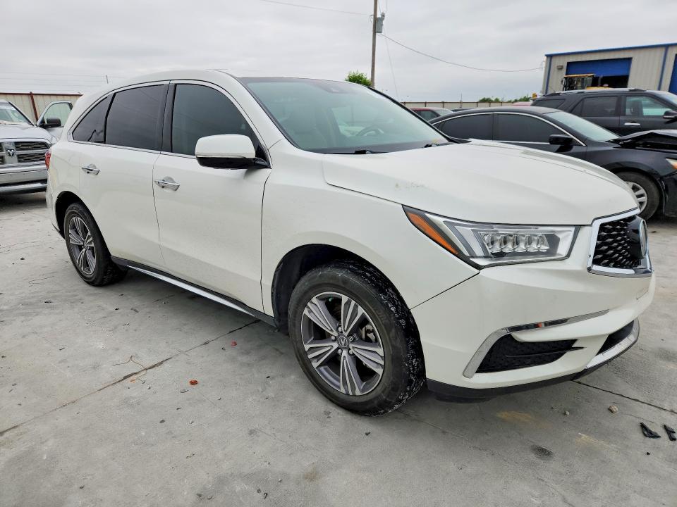 2019 Acura Mdx VIN 5J8YD3H33KL009740 COPART salvage auction — FRONT END, Tx - Salvage Vehicle Title, sold $7,800 on 2026-07-02 (photo 4)