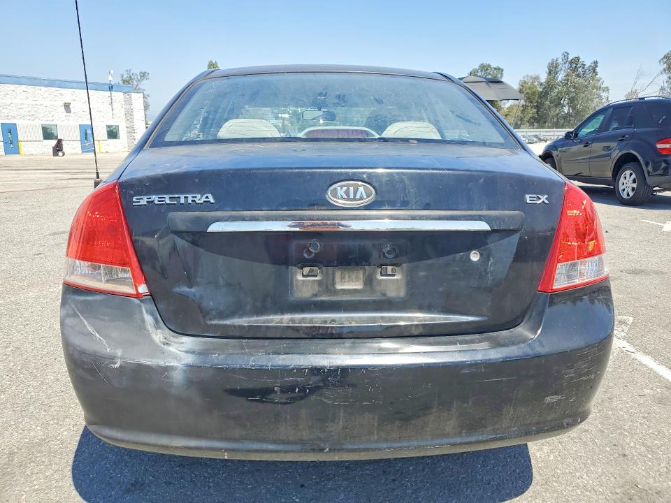 2009 Kia Spectra VIN KNAFE222595664880 COPART salvage auction — FRONT END, Ca - Salvage Certificate, sold $300 on 2026-07-16 (photo 6)