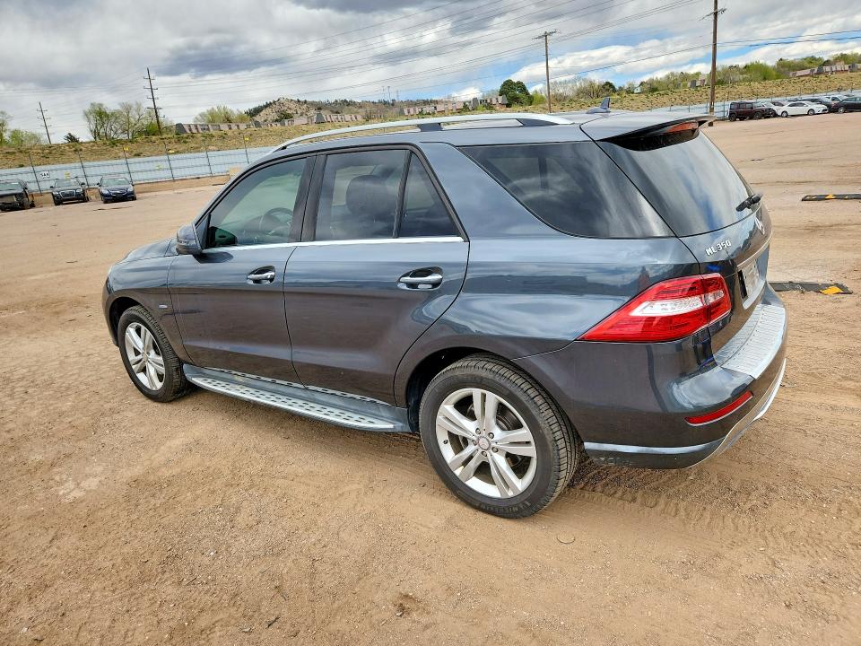 2012 Mercedes-benz Ml-class VIN 4JGDA2EB8CA017322 COPART salvage auction — MINOR DENT/SCRATCHES, NM - CERTIFICATE OF TITLE, sold $300 on 2026-07-29 (photo 2)