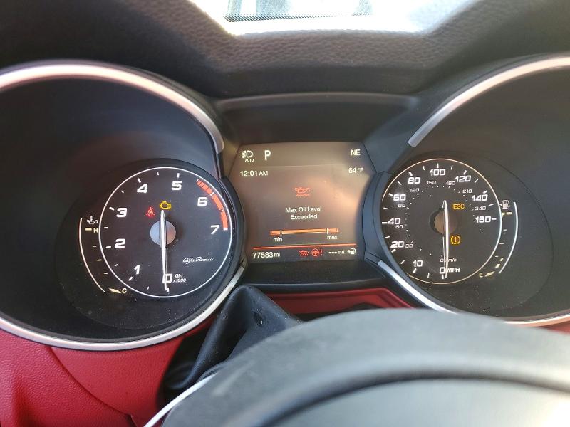 2019 Alfa romeo Stelvio VIN ZASPAJAN4K7C70457 COPART salvage auction — MINOR DENT/SCRATCHES, VA - CERTIFICATE OF TITLE (P), sold $5,000 on 2026-07-30 (photo 9)