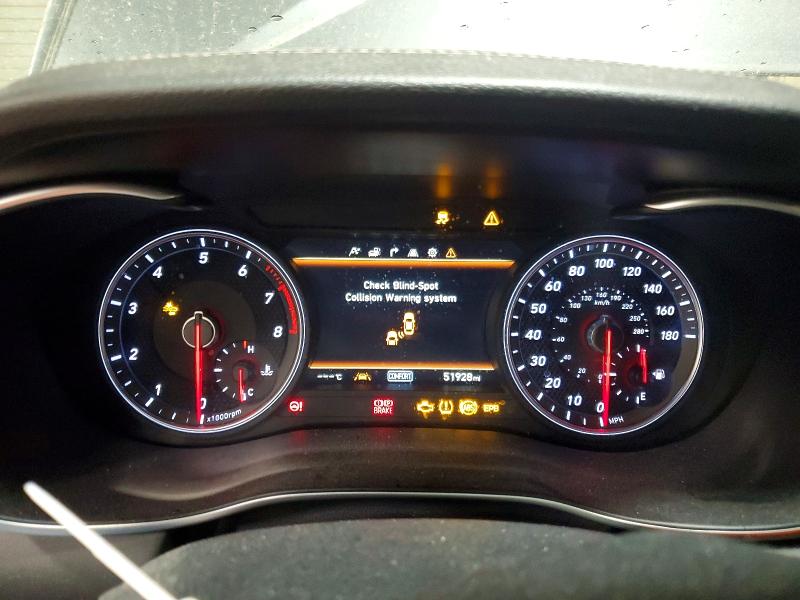 2019 Genesis G70 VIN KMTG54LE3KU030556 COPART salvage auction — FRONT END, IL - SALVAGE CERTIFICATE, sold $4,400 on 2026-07-07 (photo 9)