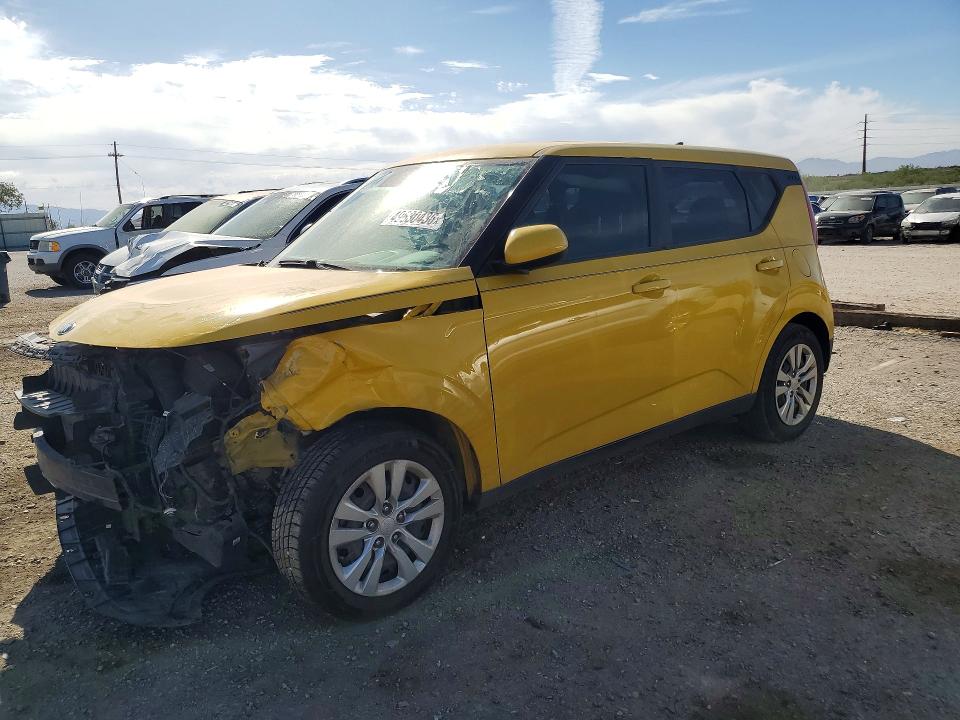 2020 Kia Soul VIN KNDJ23AU2L7050671 COPART salvage auction — FRONT END, Az - Cert Of Title - Salvage, sold $425 on 2026-07-31 (photo 1)