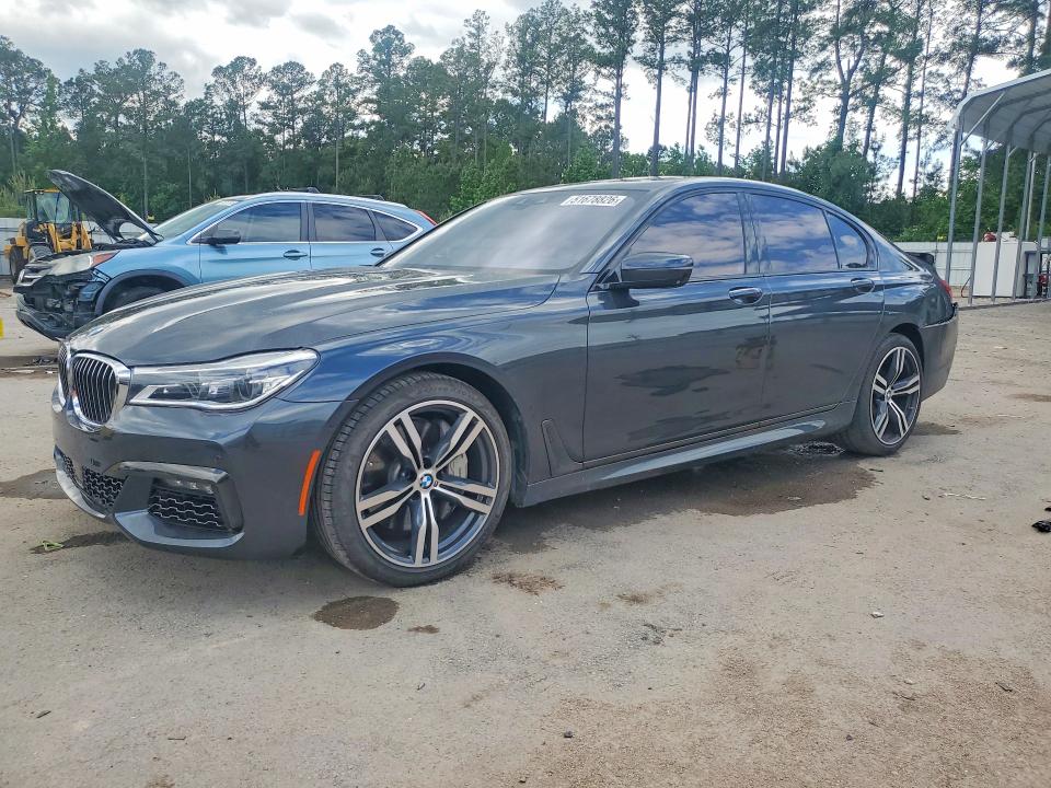 2018 BMW 7er VIN WBA7B0C57JG527278 COPART salvage auction — REAR END, Sc - Cert Of Title-Salvage, sold $8,100 on 2026-07-06 (photo 1)