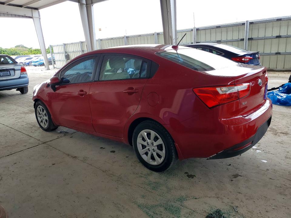 2013 Kia Rio VIN KNADM4A38D6312444 COPART salvage auction — FRONT END, Fl - Cert Of Ttl-Rebuilt&Slvg Rbld, sold $450 on 2026-07-27 (photo 2)
