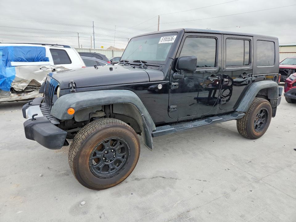 2008 Jeep Wrangler unlimited VIN 1J4GA391X8L616768 COPART salvage auction — HAIL, Tx - Certificate Of Title (P), sold $5,900 on 2026-07-10 (photo 1)