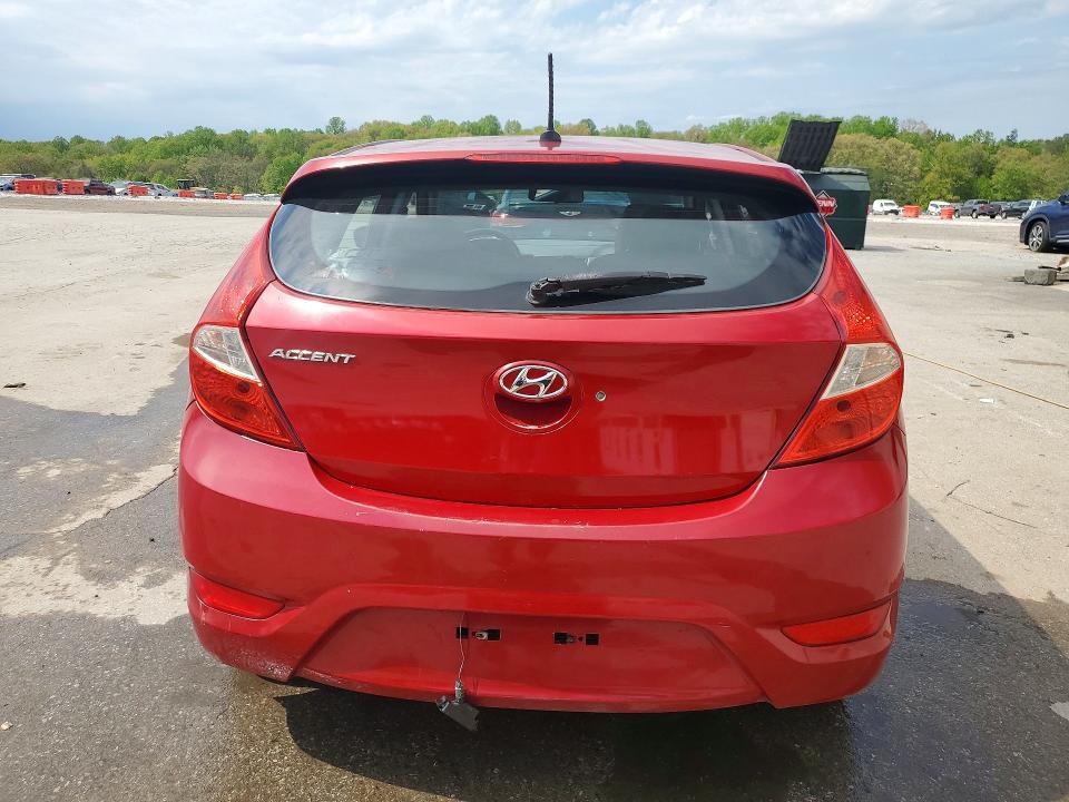 2013 Hyundai Accent VIN KMHCU5AE5DU069351 COPART salvage auction — MECHANICAL, Pa - Cert Of Title, sold $500 on 2026-07-23 (photo 6)