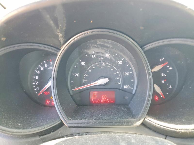 2014 Kia Rio VIN KNADM4A39E6362349 COPART salvage auction — FRONT END, Ks - Dealer Only Clean Title, sold $275 on 2026-07-30 (photo 9)