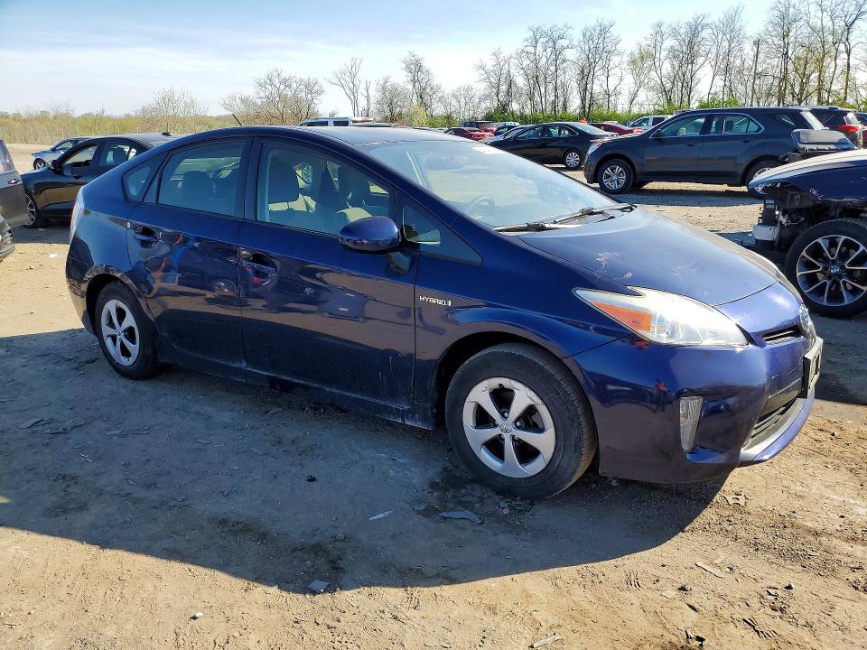 2013 Toyota Prius VIN JTDKN3DU9D1713505 COPART salvage auction — REAR END, Md - Cert Of Salvage > 75% Damage, sold $1,900 on 2026-07-14 (photo 4)