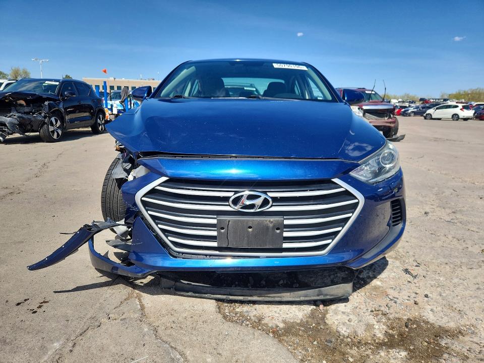 2017 Hyundai Elantra VIN 5NPD74LF1HH135247 COPART salvage auction — FRONT END, Tx - Salvage Vehicle Title, sold $400 on 2026-07-22 (photo 5)