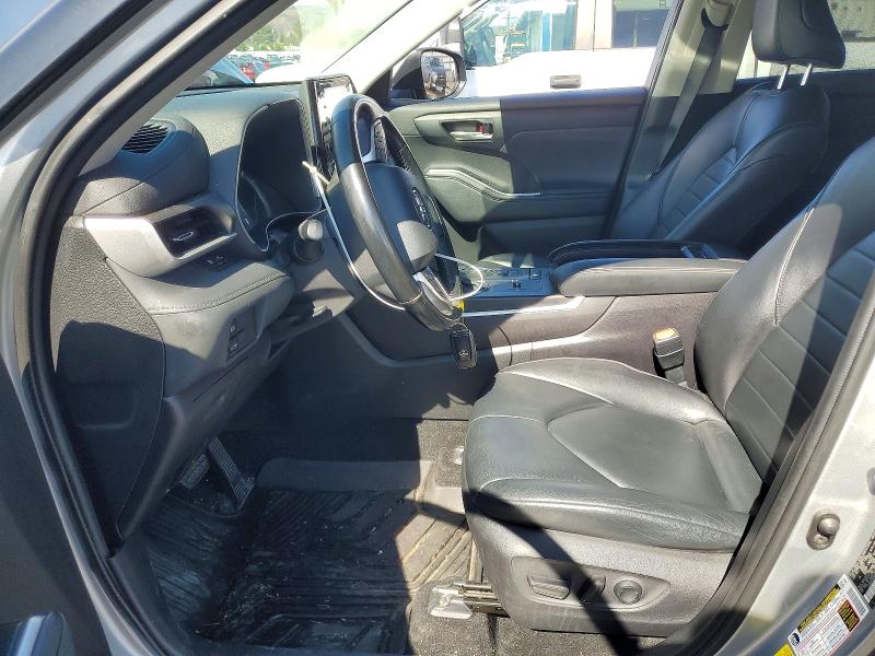 2022 Toyota Highlander VIN 5TDGBRCH9NS539400 COPART salvage auction — FRONT END, Ca - Salvage Certificate, sold $15,600 on 2026-07-29 (photo 7)