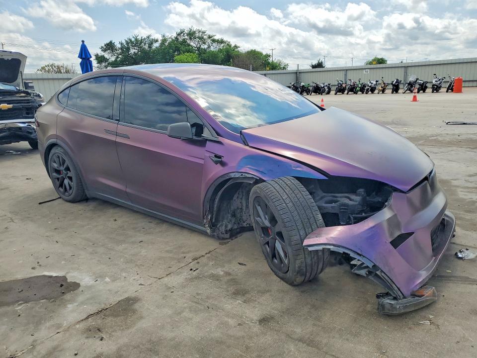 2023 Tesla Model x VIN 7SAXCBE69PF405366 COPART salvage auction — FRONT END, Tx - Salvage Vehicle Title, sold $16,900 on 2026-07-02 (photo 4)