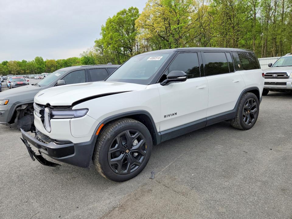 2025 Rivian R1s VIN 7PDSGBBA2SN055358 COPART salvage auction — FRONT END, Nj - Cert Of Title-Salvage, sold $28,250 on 2026-07-30 (photo 1)