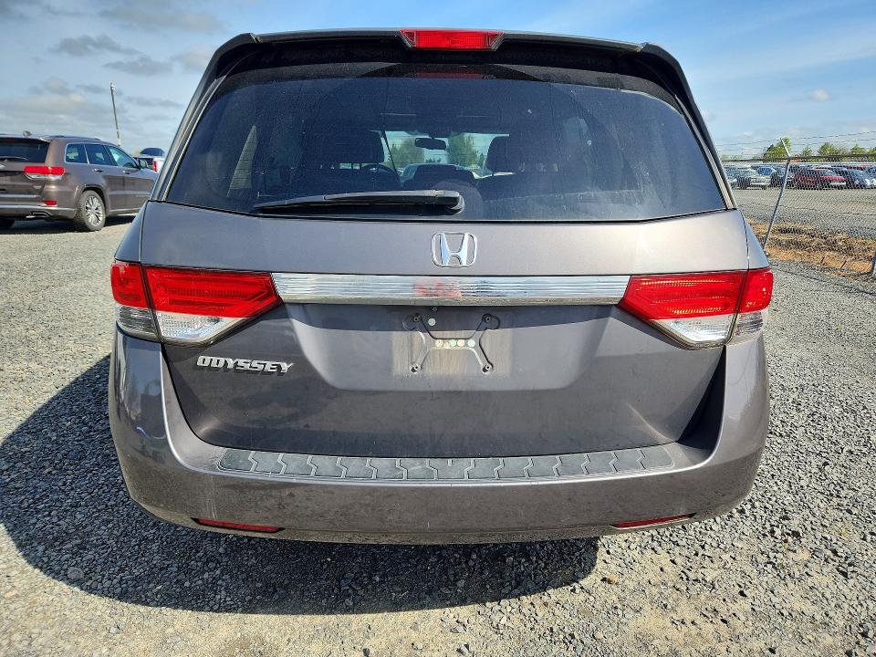 2014 Honda Odyssey VIN 5FNRL5H65EB048140 COPART salvage auction — FRONT END, Or - Lien Papers Salvage, sold $1,500 on 2026-08-04 (photo 6)