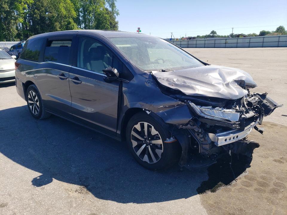 2025 Honda Odyssey VIN 5FNRL6H63SB089948 COPART salvage auction — FRONT END, Nc - Salvage Certificate Of Title, sold $6,000 on 2026-07-14 (photo 4)
