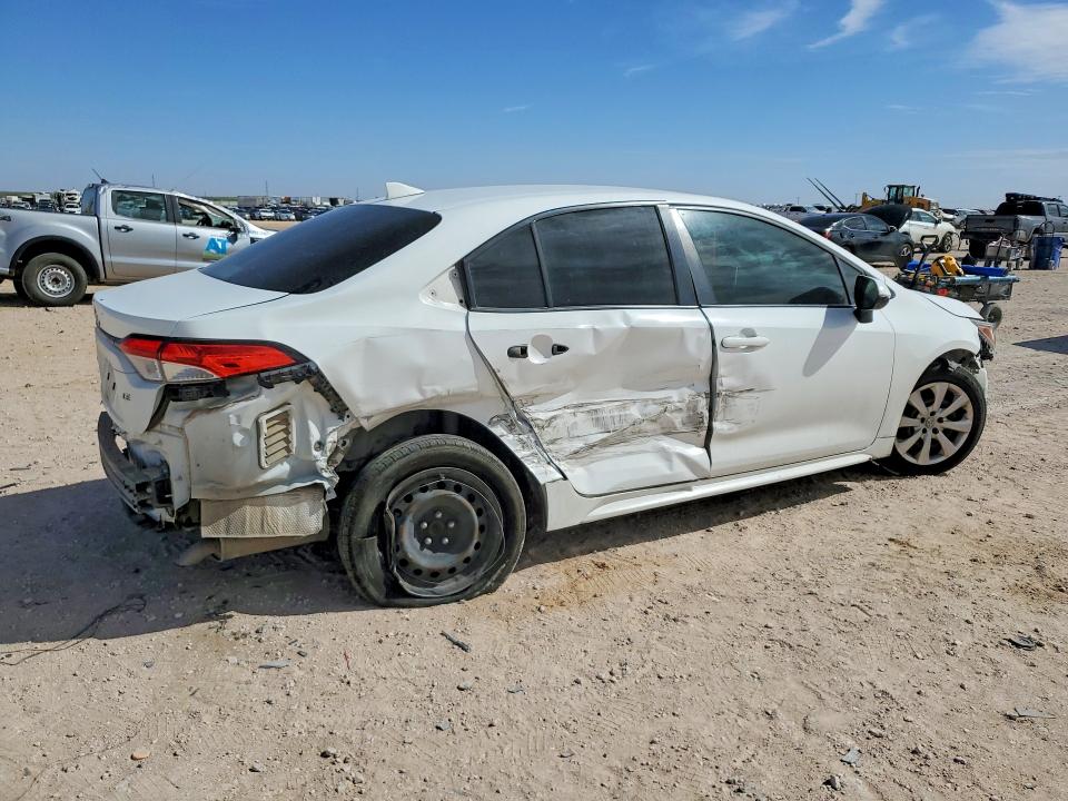 2020 Toyota Corolla VIN JTDEPRAE1LJ046161 COPART salvage auction — ALL OVER, Tx - Salvage Vehicle Title, sold $3,050 on 2026-07-15 (photo 3)
