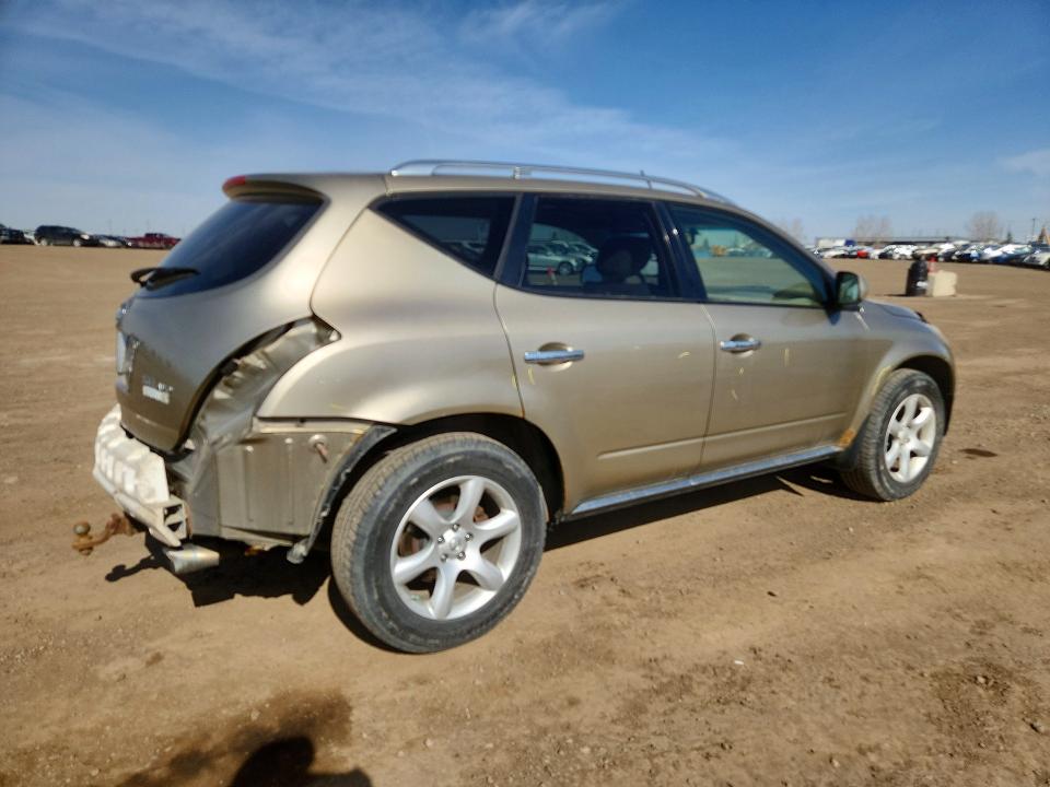 2006 Nissan Murano VIN JN8AZ08W66W514321 COPART salvage auction — REAR END, Ab - Bos - Salvage, sold $200 on 2026-07-07 (photo 3)