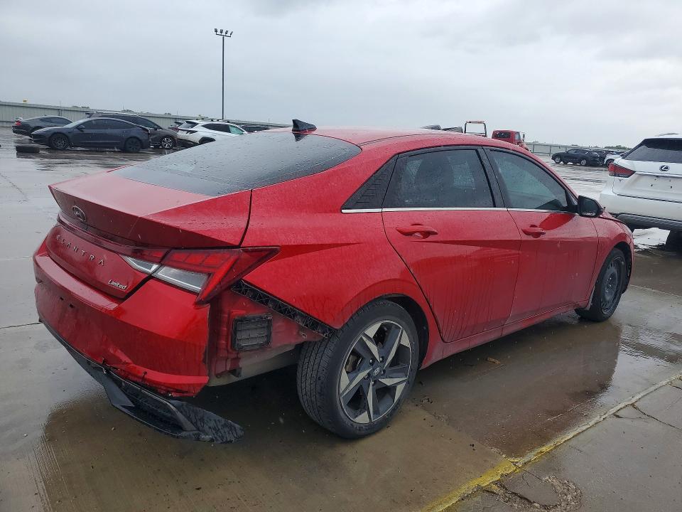 2023 Hyundai VIN 5NPLP4AG2PH116826 COPART salvage auction — FRONT END, Tx - Salvage Vehicle Title, sold $2,600 on 2026-07-27 (photo 3)