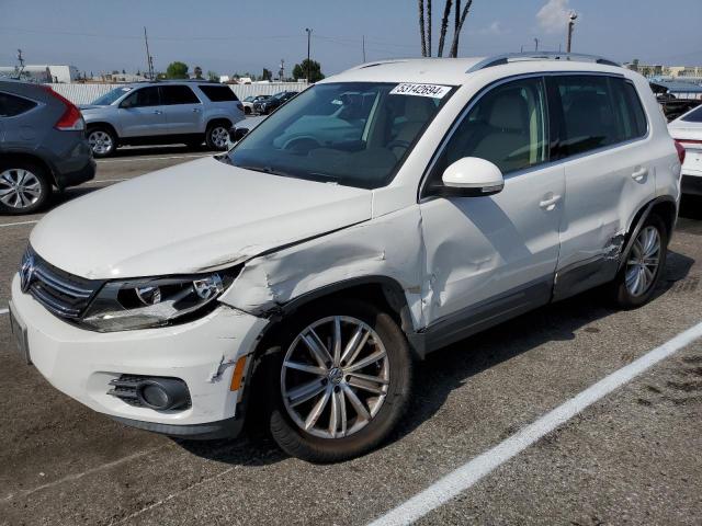 2012 Volkswagen Tiguan VIN WVGAV7AX2CW514505 COPART salvage auction — FRONT END, Ca - Salvage Certificate, sold $575 on 2026-08-07 (photo 1)