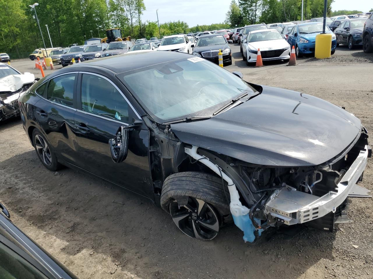 2022 Honda Insight VIN 19XZE4F58NE004220 COPART salvage auction — FRONT END, Salvage Title, sold $4,750 on 2025-05-29 (photo 4)