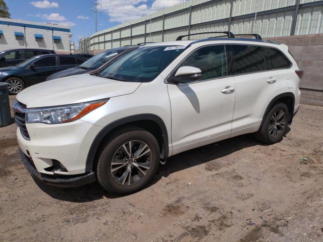2016 Toyota Highlander VIN 5TDJKRFH3GS348995 COPART salvage auction — FRONT END, Nm - Cert Of Title-Salvage, sold $8,700 on 2026-07-13 (photo 1)