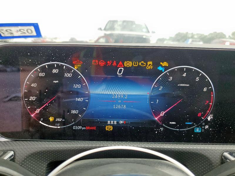 2025 Mercedes-benz Cla-class VIN W1K5J4GB0SN481638 COPART salvage auction — FRONT END, Tx - Certificate Of Title, sold $500 on 2026-07-28 (photo 9)