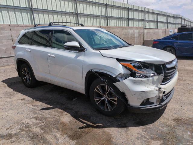 2016 Toyota Highlander VIN 5TDJKRFH3GS348995 COPART salvage auction — FRONT END, Nm - Cert Of Title-Salvage, sold $8,700 on 2026-07-13 (photo 4)