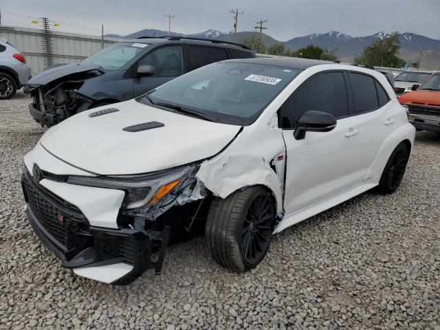 2025 Toyota Gr corolla VIN JTNABAAE2SA018068 COPART salvage auction — SIDE, UT - CERTIFICATE OF TITLE, sold $1,700 on 2026-07-28 (photo 1)