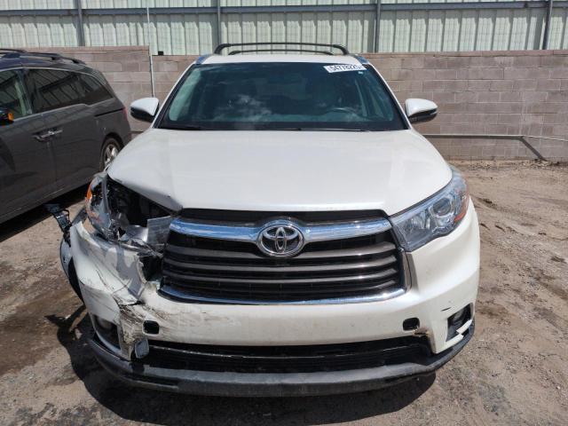 2016 Toyota Highlander VIN 5TDJKRFH3GS348995 COPART salvage auction — FRONT END, Nm - Cert Of Title-Salvage, sold $8,700 on 2026-07-13 (photo 5)