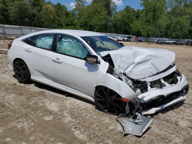 2020 Honda Civic VIN 2HGFC2F80LH570415 COPART salvage auction — FRONT END, De - Salvage Certificate, sold $300 on 2026-07-21 (photo 4)