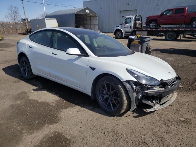 2023 Tesla Model 3 VIN 5YJ3E1EA3PF397821 COPART salvage auction — FRONT END, Qc - Gravement Accidente, sold $9,000 on 2026-07-07 (photo 4)