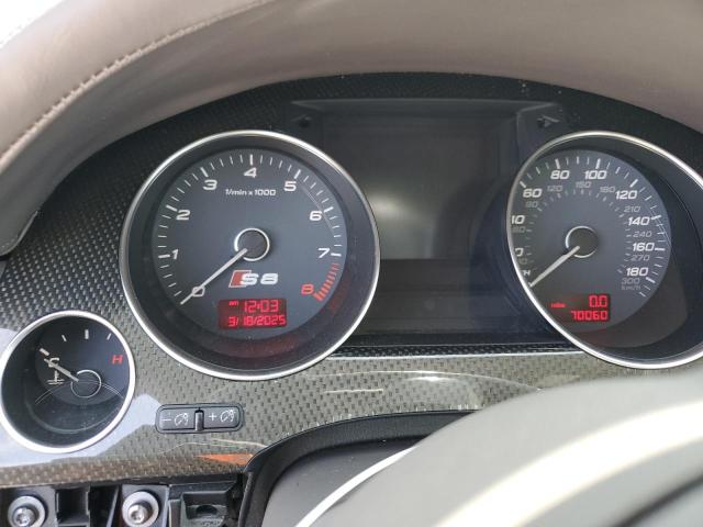 2007 Audi S8 VIN WAUPN44E77N010645 COPART salvage auction — WATER/FLOOD, Ca - Salvage Certificate, sold $2,200 on 2026-07-10 (photo 9)