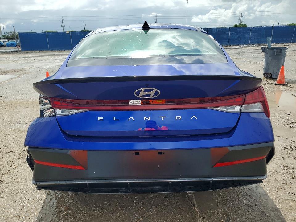 2026 Hyundai Elantra VIN KMHLS4DG3TU114668 COPART salvage auction — REAR END, Fl - Cert Of Title Slvg Rebuildable, sold $7,100 on 2026-07-15 (photo 6)