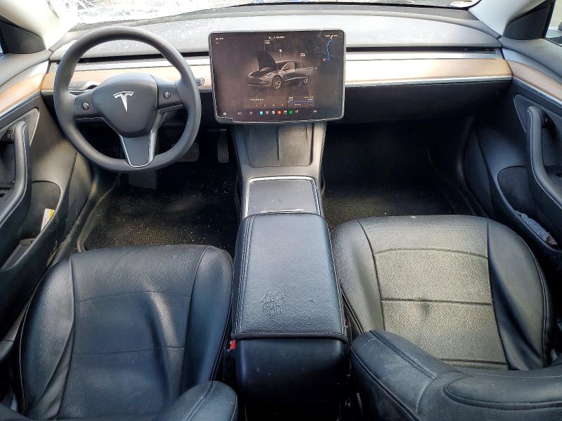 2022 Tesla Model 3 VIN 5YJ3E1EB4NF257766 COPART salvage auction — FRONT END, Or - Salvage Title Certificate, sold $6,900 on 2026-07-06 (photo 8)