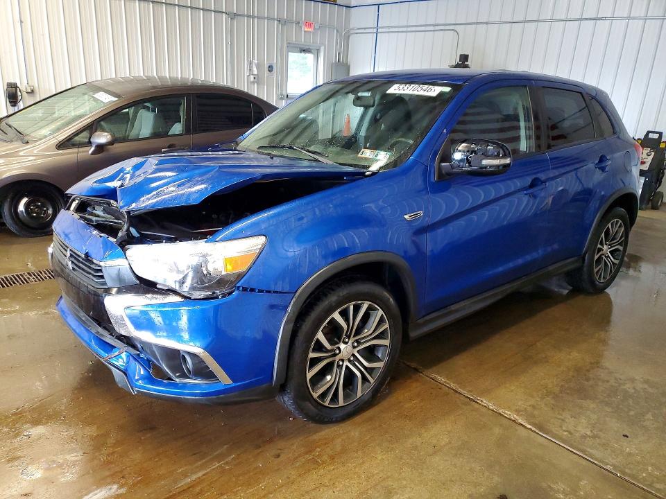 2017 Mitsubishi Outlander VIN JA4AR3AU6HZ022342 COPART salvage auction — FRONT END, Pa - Certificate Of Salvage, sold $2,100 on 2026-07-08 (photo 1)