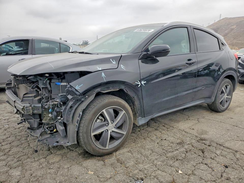 2022 Honda Hr-v VIN 3CZRU5H50NM736945 COPART salvage auction — FRONT END, Ca - Salvage Certificate, sold $4,800 on 2026-07-09 (photo 1)