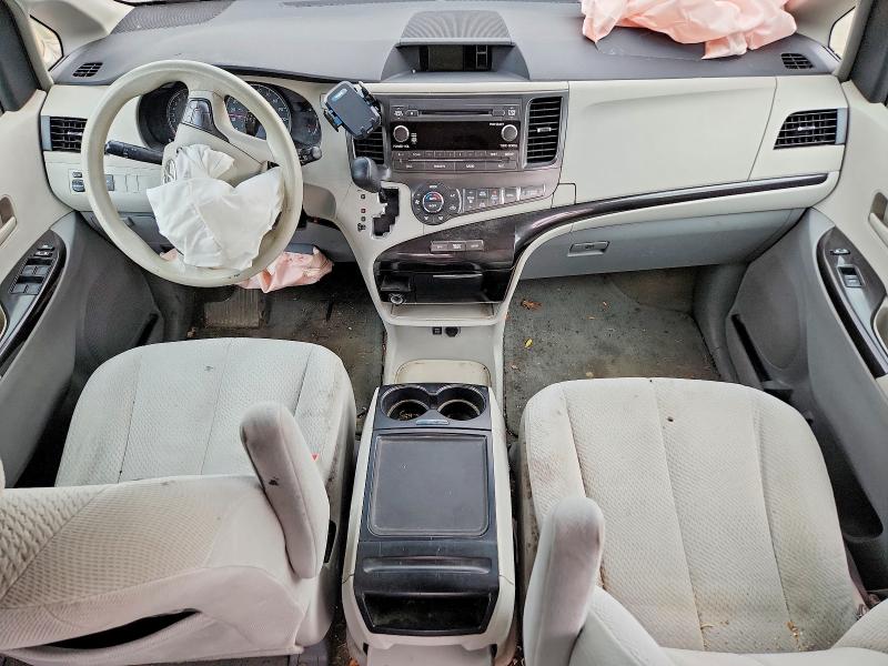 2013 Toyota Sienna VIN 5TDKK3DC1DS378520 COPART salvage auction — REAR END, NY - MV-907A SALVAGE CERTIFICATE, sold $900 on 2026-07-20 (photo 8)
