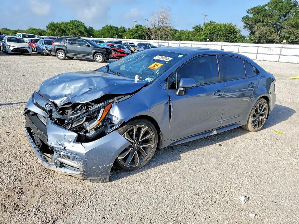 2022 Toyota Corolla VIN 5YFP4MCE5NP115708 COPART salvage auction — FRONT END, Tx - Salvage Vehicle Title, sold $15 on 2026-07-30 (photo 1)