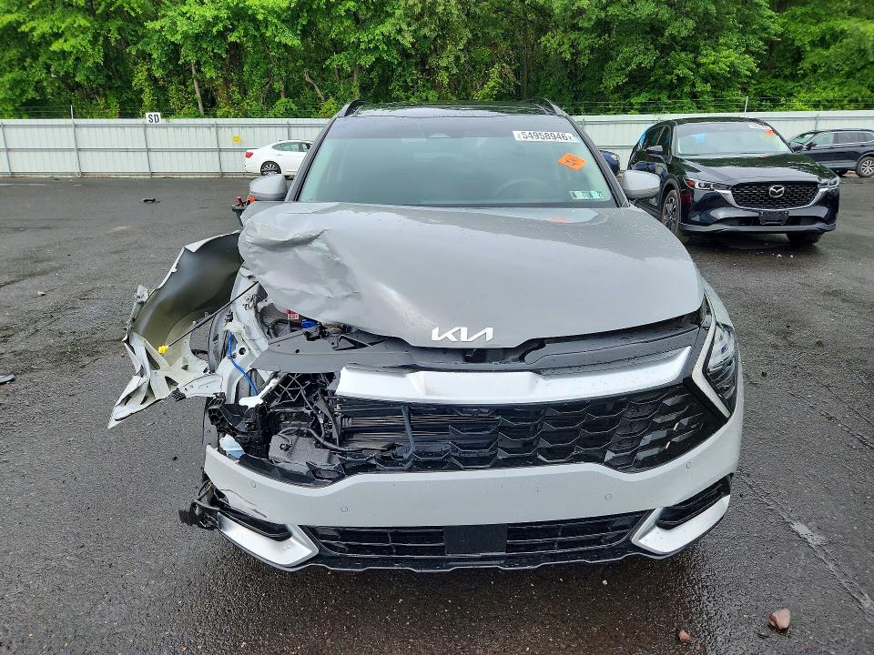 2025 Kia Sportage VIN 5XYK53DF5SG290436 COPART salvage auction — FRONT END, Pa - Certificate Of Salvage, sold $10,300 on 2026-07-28 (photo 5)