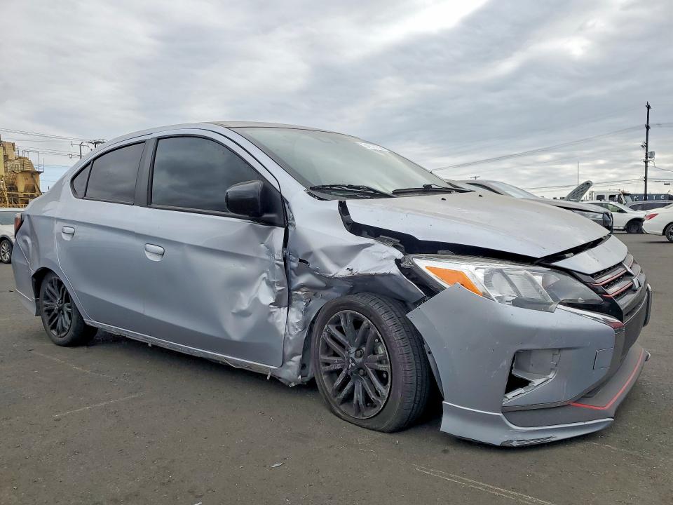 2024 Mitsubishi Mirage VIN ML32FUFJ3RHF08529 COPART salvage auction — FRONT END, Ca - Salvage Certificate, sold $2,500 on 2026-07-13 (photo 4)