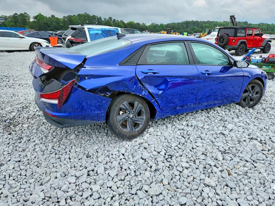 2021 Hyundai Elantra VIN 5NPLM4AGXMH044570 COPART salvage auction — REAR END, Ga - Cert Of Title-Salvage, sold $3,750 on 2026-07-07 (photo 3)