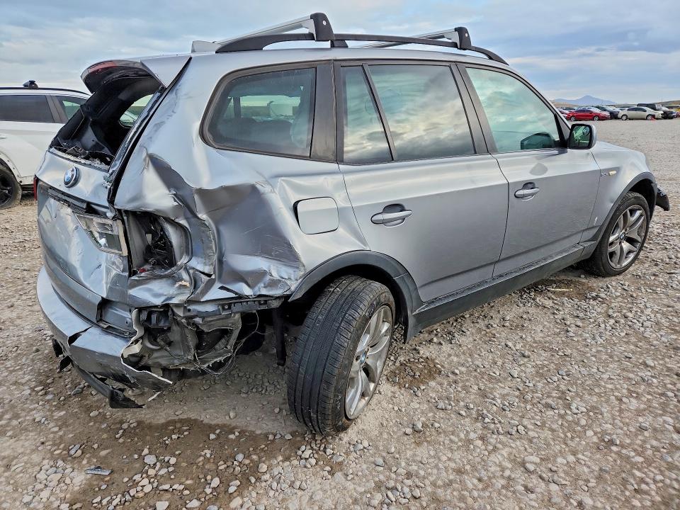 2007 BMW X3 VIN WBXPC93447WF08445 COPART salvage auction — REAR END, Ut - Salvage Certificate, sold $150 on 2026-07-07 (photo 3)