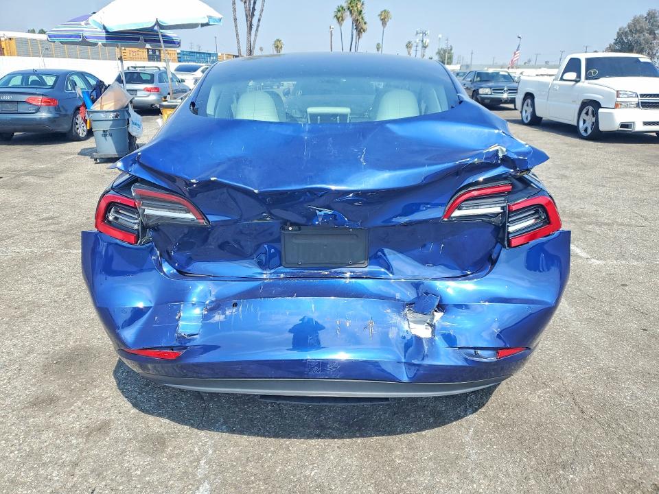 2021 Tesla Model 3 VIN 5YJ3E1EA5MF875233 COPART salvage auction — REAR END, Ca - Salvage Certificate, sold $5,200 on 2026-07-10 (photo 6)