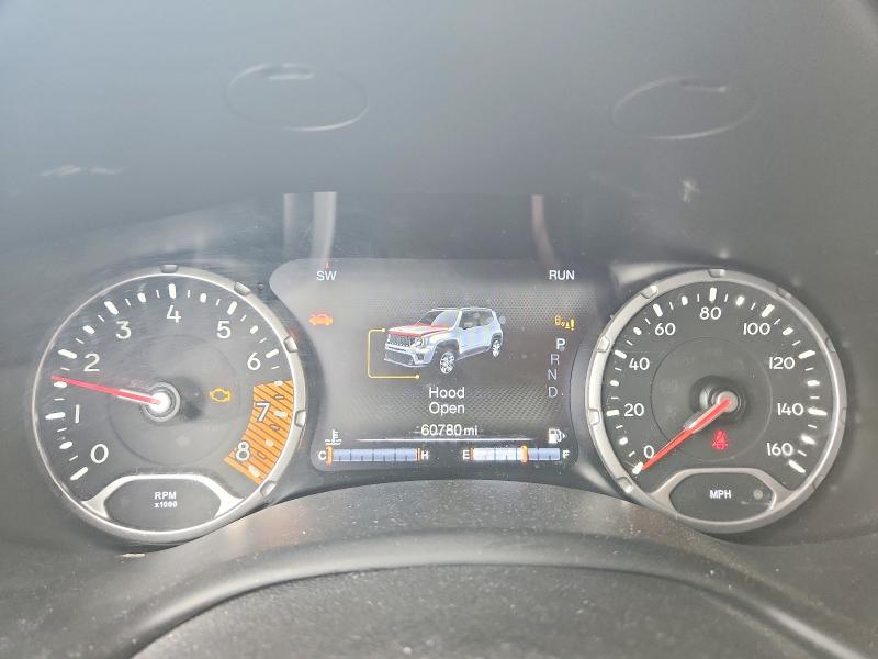2021 Jeep Renegade VIN ZACNJCB15MPN29645 COPART salvage auction — FRONT END, Il - Salvage Certificate, sold $2,700 on 2026-07-13 (photo 9)