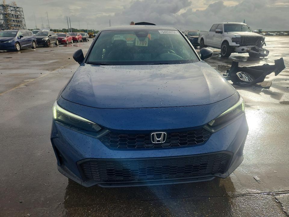 2025 Honda Civic VIN 2HGFE2F53SH593931 COPART salvage auction — REAR END, La - Cert Of Title-Salvage, sold $10,500 on 2026-07-29 (photo 5)