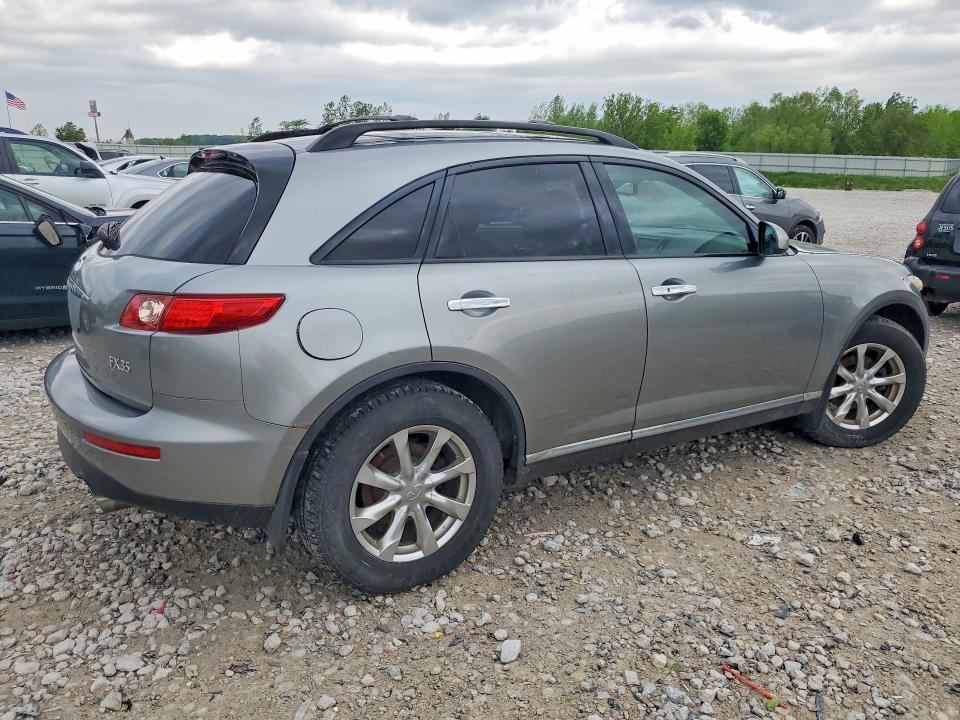 2008 Infiniti Fx35 VIN JNRAS08W28X210111 COPART salvage auction — REAR END, Il - Dealer Only Clean Title, sold $525 on 2026-07-02 (photo 3)